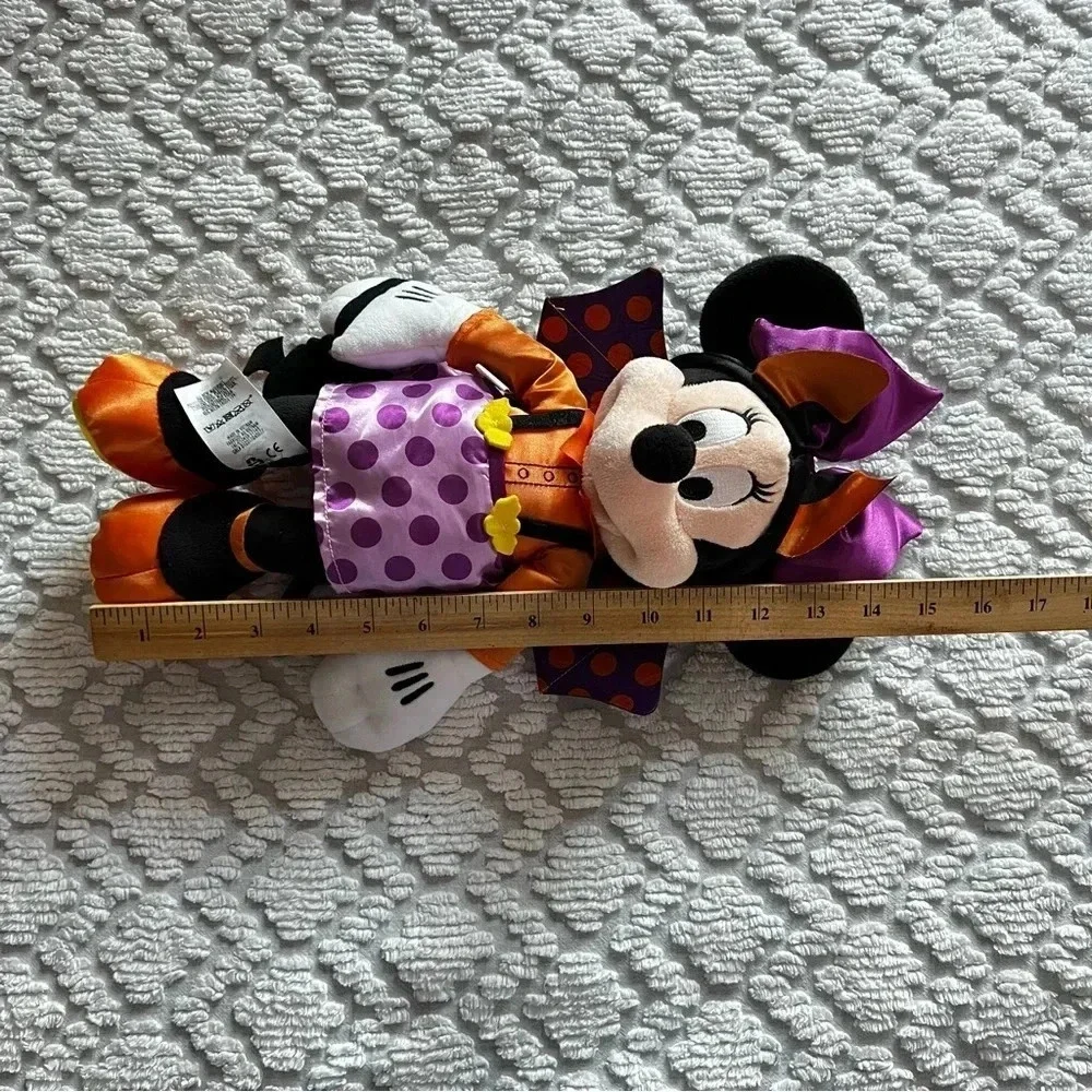 Disney Original Minnie Mouse Halloween Outfit Stuffed Animal Plush 15 inches